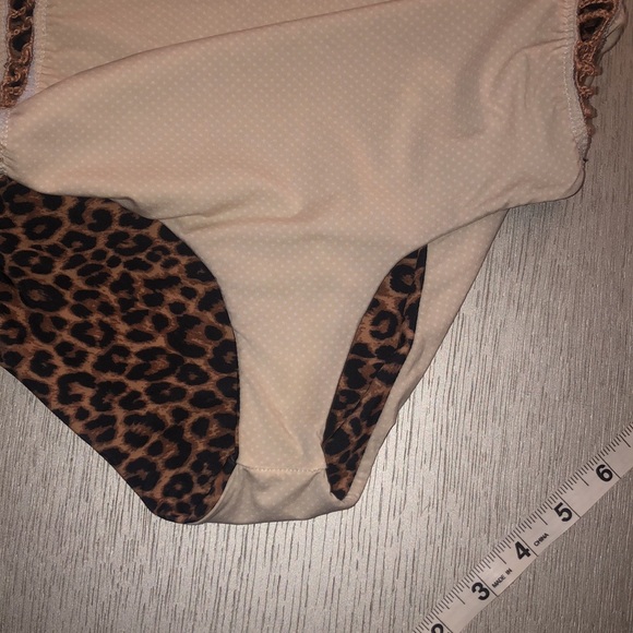ACACIA swimwear Leopard Print- crochet Strapless Swimsuit  size M - Picture 12 of 15